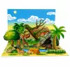 LEAN TOYS Metsloomade Figuuride Komplekt Rebane Kaelkirjak Jõehobu Hirv Park 3D Laud