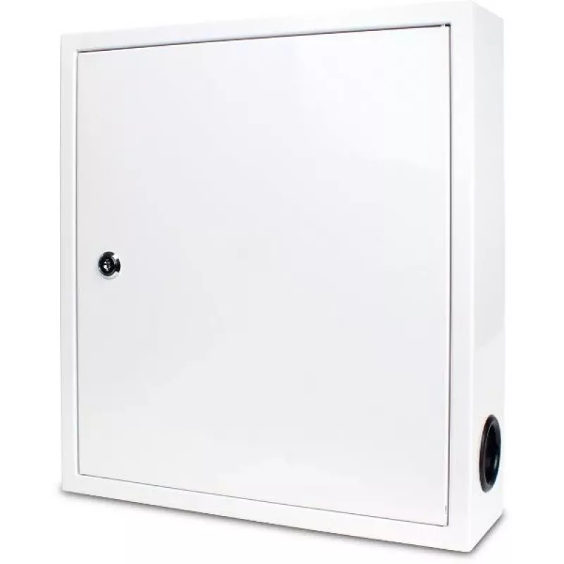 GETFORT Pinnale Paigaldatav Multimeediakapp 390x350x100 mm Valge
