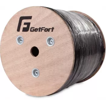 GETFORT Cat.5e U/UTP Outdoor Gel-Filled Twisted Pair Cable 500m Black