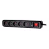Getfort 5A Surge Protector Power Strip 1.5m Black