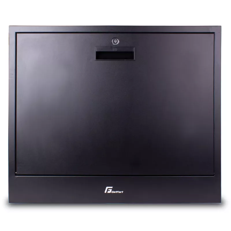 Getfort 2U seinakinnitusega CCTV riiul 580x540x130mm must