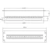 Getfort 3U 22x Schuko toitejaotuspaneel 230V 16A 2m kaabel must