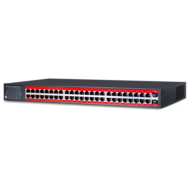 GETFORT GF-148-48G-2S 48-Port Gigabit Unmanaged Switch with 2 SFP Slots