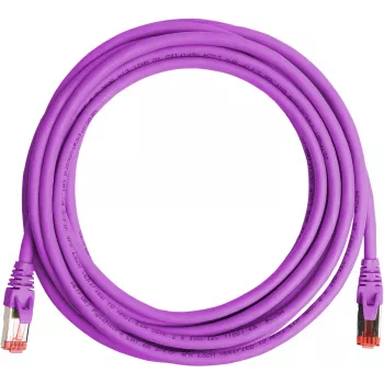 GETFORT Cat.6A S/FTP LSOH Ethernet Patch Cable 10m Purple