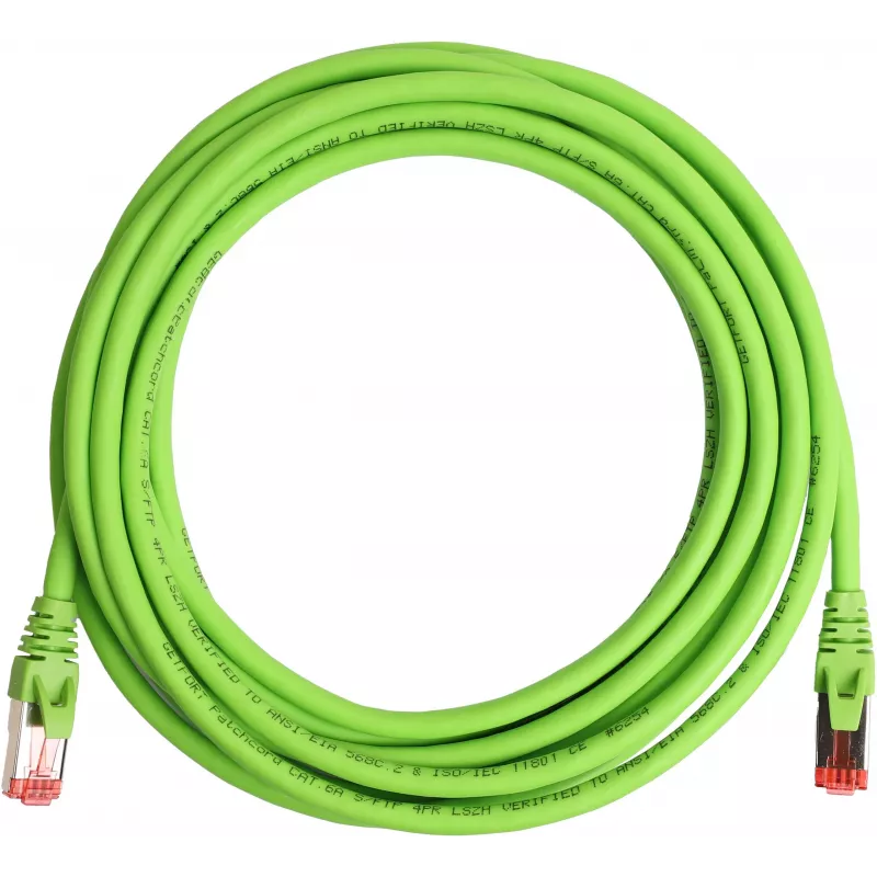GETFORT Cat.6A S/FTP LSOH Ethernet Patch Cable 10m Green