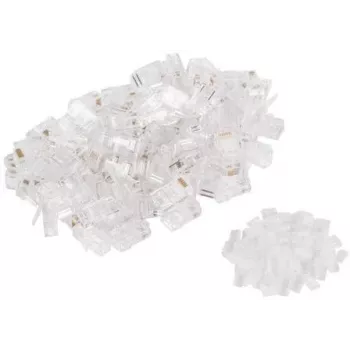 GETFORT RJ45 Cat.6 8P8C UTP modulaarne pistik integreeritud juhtmejuhikuga (100 tk pakk)
