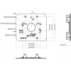 MITON VESA adapterplaat MT-P152-B - 75x75/100x100 kuni 200x100/200x200, must, 30kg