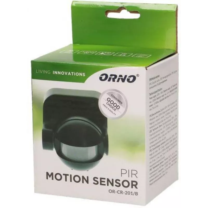 ORNO OR-CR-201/B PIR-liikumisandur Must