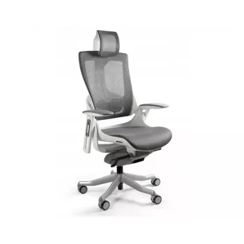 UNIQUE Wau 2 NW41 Ergonoomiline kontoritool, söe/hall valge võrkmaterjal