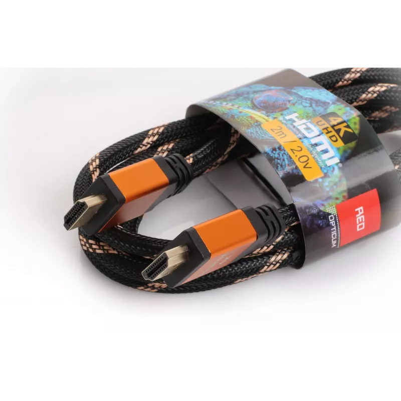 HDMI-HDMI kaabel Opticum RED 4K UHD - 0,5 m (v2.0)