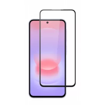 SCREENOR Karastatud klaasist ekraanikaitse Samsung Galaxy A27-le, täiskate, 9H kõvadus, 0,33 mm, läbipaistev musta raamiga