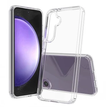 SCREENOR Bumper Case Samsung Galaxy S24 FE jaoks, läbipaistev
