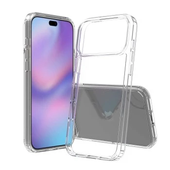 SCREENOR Bumper Case Apple iPhone 17 Pro Max jaoks, läbipaistev selge TPU, lööke neelav, kollasusevastane, sihvakas profiil