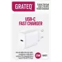 GRATEQ SAANA GaN USB-C 25W PD/PPS seinadapter valge