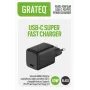 GRATEQ KURU GaN USB-C PD/PPS 45W Must seinadapter