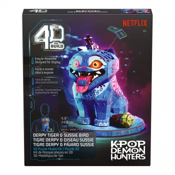 SPINMASTER 4D Build - K-Pop Demon Hunters - Derpy Tiger ja Sussie Bird 3D pusle mudelikomplekt