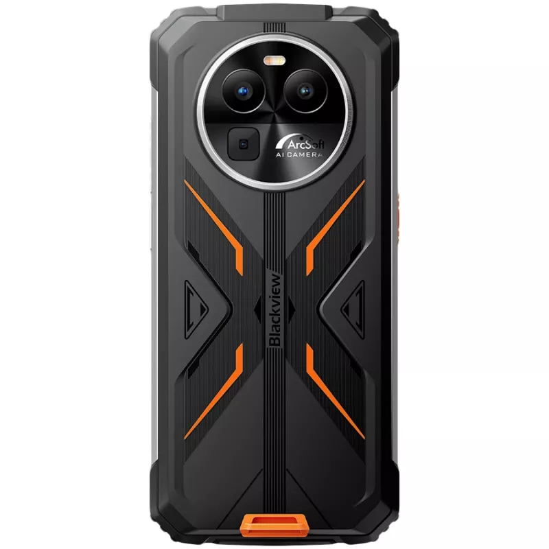 Blackview BV8100 vastupidav nutitelefon 6.5 inch FHD+ 120Hz, 8/256GB, 50MP+13MP+VGA, 8800mAh 45W, IP68/IP69K, MIL-STD-810H, Android 14, oranž