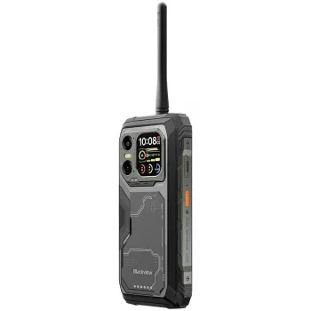 Blackview XPLORE 1 Walkie-talkie 22km 5G vastupidav telefon 6.78-tolline FHD 2460x1080 120Hz+2.01-tolline 296x240 12+256GB MTK Dimensity 7050 kaheksatuumaline 2.4Ghz Kaamera 50+64MP+20MP öövaatlus 20000mAh NFC Gorilla Glass 5 Android 15 MIL-STD must