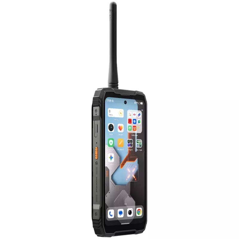 Blackview XPLORE 1 Walkie-talkie 22km 5G vastupidav telefon 6.78-tolline FHD 2460x1080 120Hz+2.01-tolline 296x240 12+256GB MTK Dimensity 7050 kaheksatuumaline 2.4Ghz Kaamera 50+64MP+20MP öövaatlus 20000mAh NFC Gorilla Glass 5 Android 15 MIL-STD must
