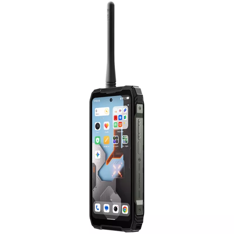 Blackview XPLORE 1 Walkie-talkie 22km 5G vastupidav telefon 6.78-tolline FHD 2460x1080 120Hz+2.01-tolline 296x240 12+256GB MTK Dimensity 7050 kaheksatuumaline 2.4Ghz Kaamera 50+64MP+20MP öövaatlus 20000mAh NFC Gorilla Glass 5 Android 15 MIL-STD must