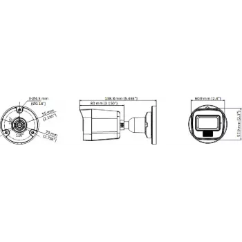 Hikvision DS-2CE16K0T-LPFS 3K 4-in-1 Bullet-kaamera 2.8mm objektiivi ja valge valgusega