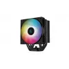 Deepcool AG500 BK ARGB Single Tower CPU Cooler, Black, 120mm PWM Fan, 5 Heat Pipes, Intel/AMD