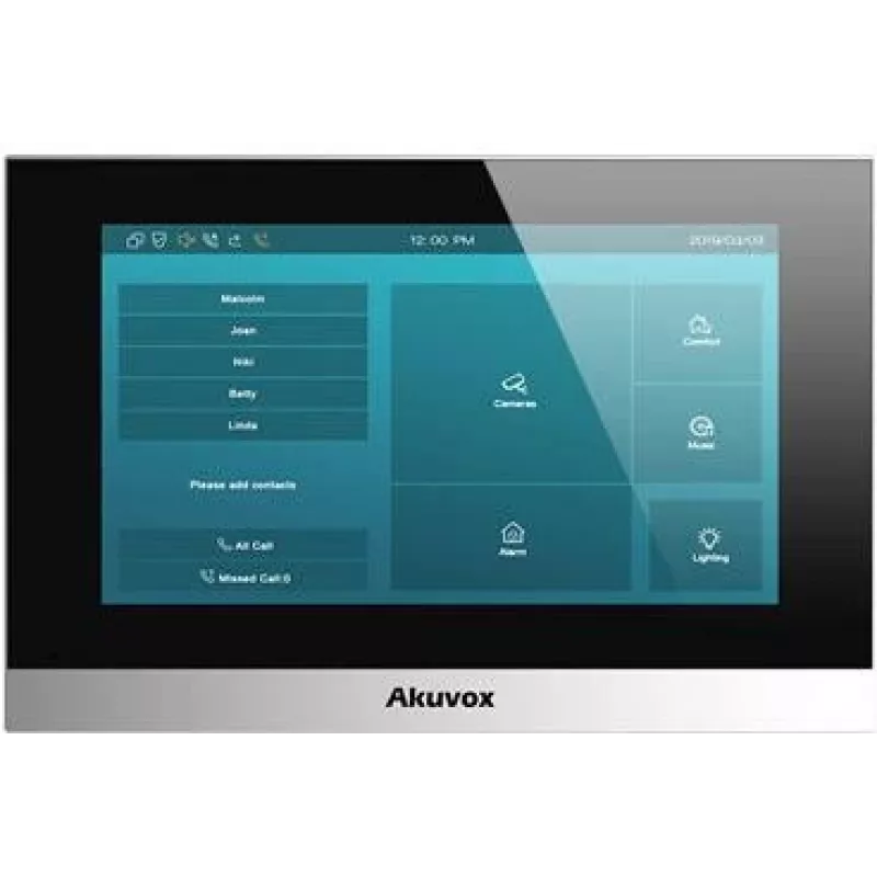 Akuvox C313W Silver 7-tolline puutetundlik ekraaniga videouksetelefoni monitor