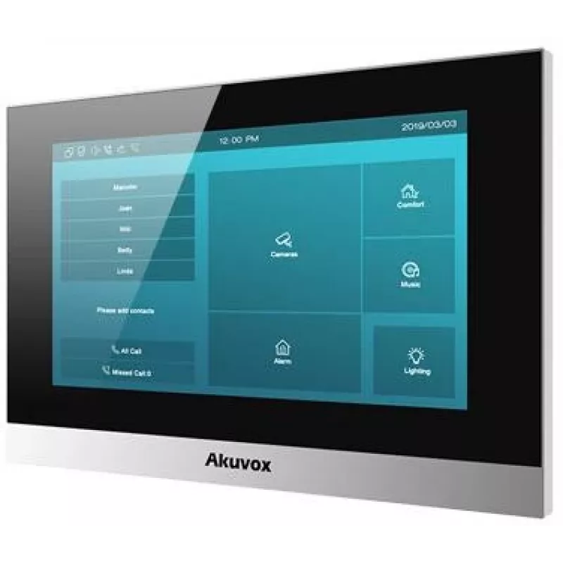Akuvox C313W Silver 7-tolline puutetundlik ekraaniga videouksetelefoni monitor