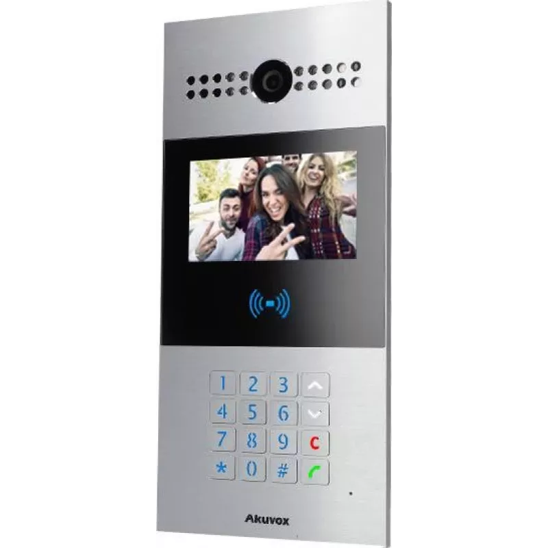 AKUVOX AKV-R28A IP-uksepaneel 7-tollise puuteekraani, näotuvastuse ja PoE-ga