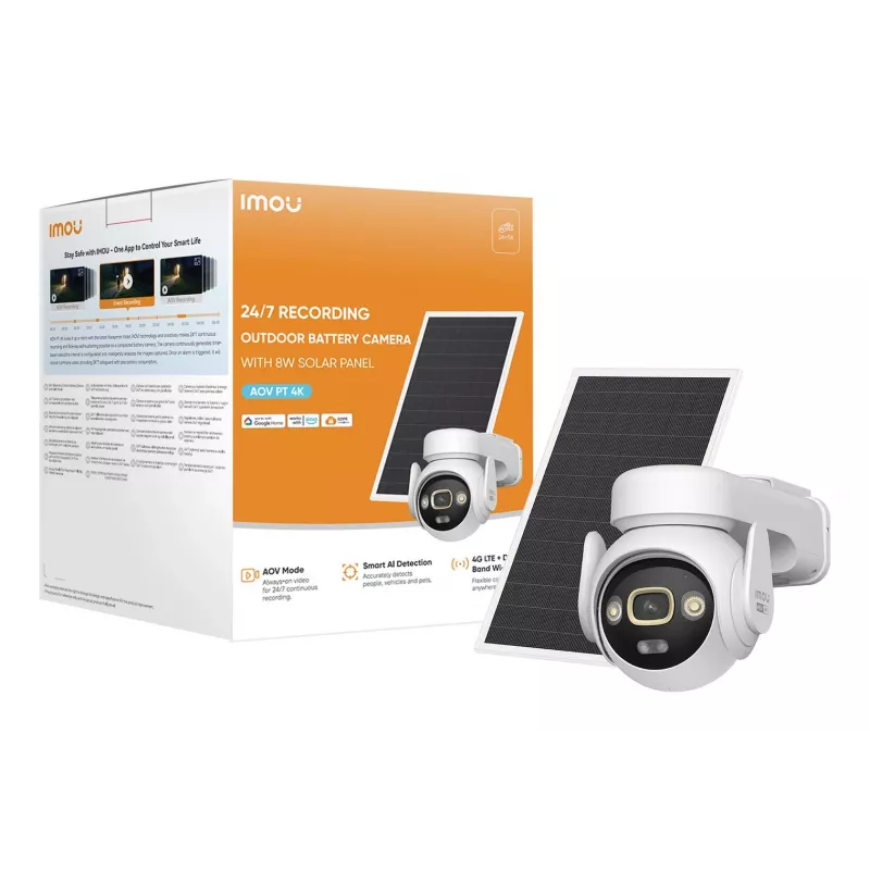 Imou IPC-SA7E-T-8M0T3/FSP008 4K AOV PT Wi-Fi kaamerakomplekt