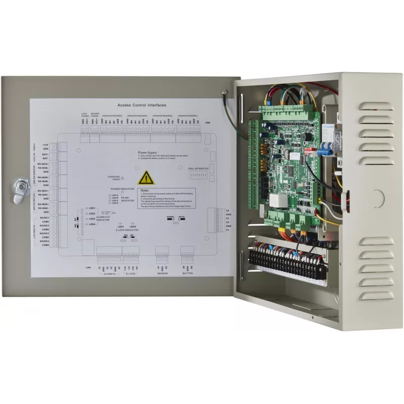 Hikvision DS-K2602T juurdepääsukontroller, 2-ukseline, TCP/IP, RS-485, Wiegand