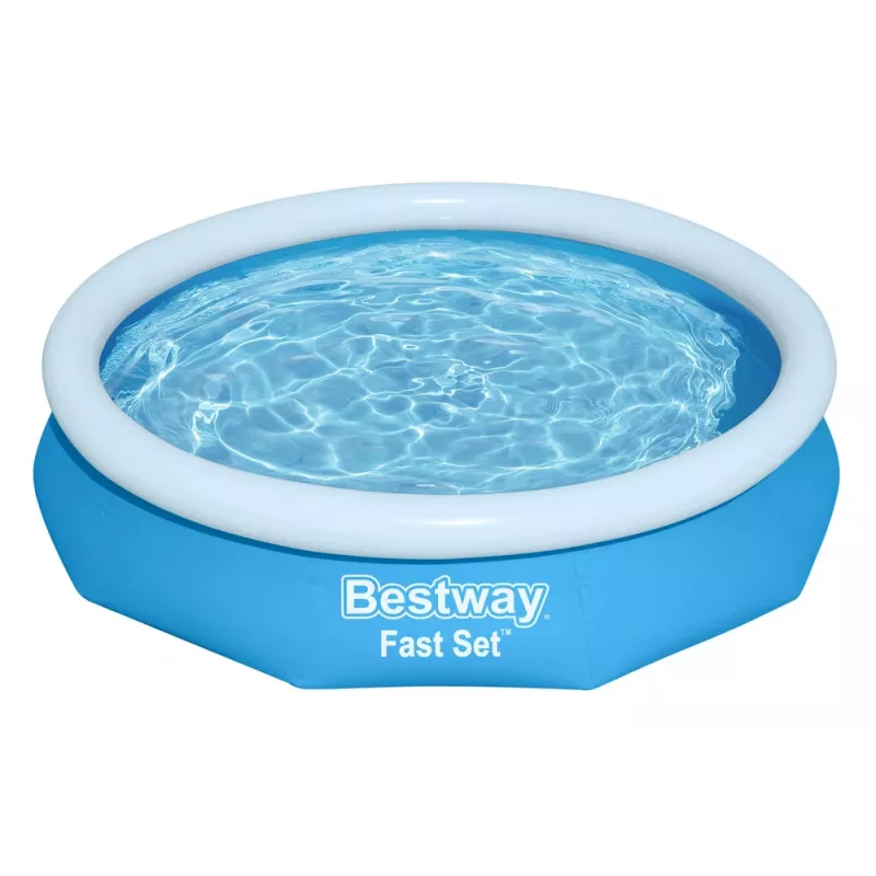 Bestway 57458 Fast Set Inflatable Ring Pool 305 x 66 cm Round Garden Pool with Filter Pump