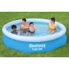 Bestway 57458 Fast Set Inflatable Ring Pool 305 x 66 cm Round Garden Pool with Filter Pump