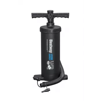 Bestway 37 cm Double Action Hand Pump 3 otsikuga - Must/Kollane