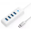 ORICO PW4U-C3-015-WH-EP USB-C Hub 4x USB-A 3.2 Gen 1 Valge