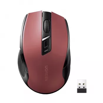UGREEN MU006 Wireless Optical Mouse 2.4GHz / Bluetooth 5.0 4000 DPI - Punane