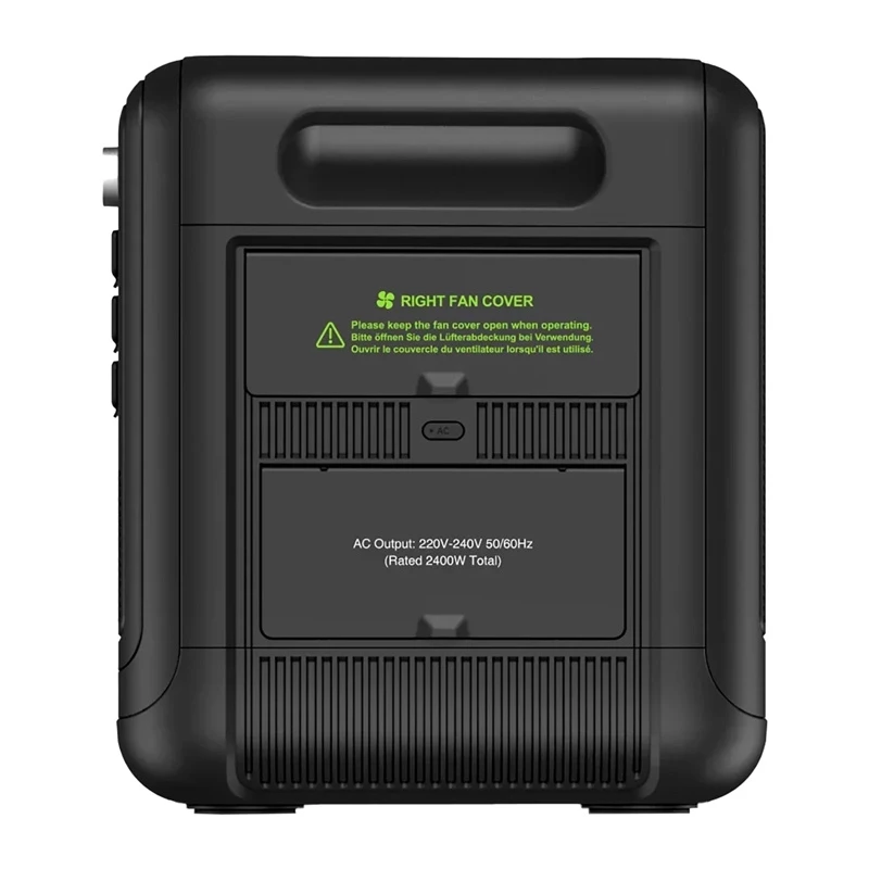 FOSSIBOT F2400 2400W laadimisjaam, must