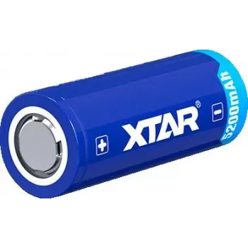 XTAR 26650 3.7V 5200mAh Kaitstud Li-Ion Akupatarei (Nuppüla)
