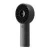 JISULIFE Handheld Fan 4 Black - Kaasaskantav USB-laetav miniventilaator 3 kiirusega, kokkupandav disain