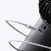 JISULIFE Handheld Fan 4 Black - Kaasaskantav USB-laetav miniventilaator 3 kiirusega, kokkupandav disain