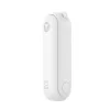 JISULIFE Handheld Fan 8 Valge Kaasaskantav USB Ventilaator Power Bank 2000mAh ja Taskulambiga