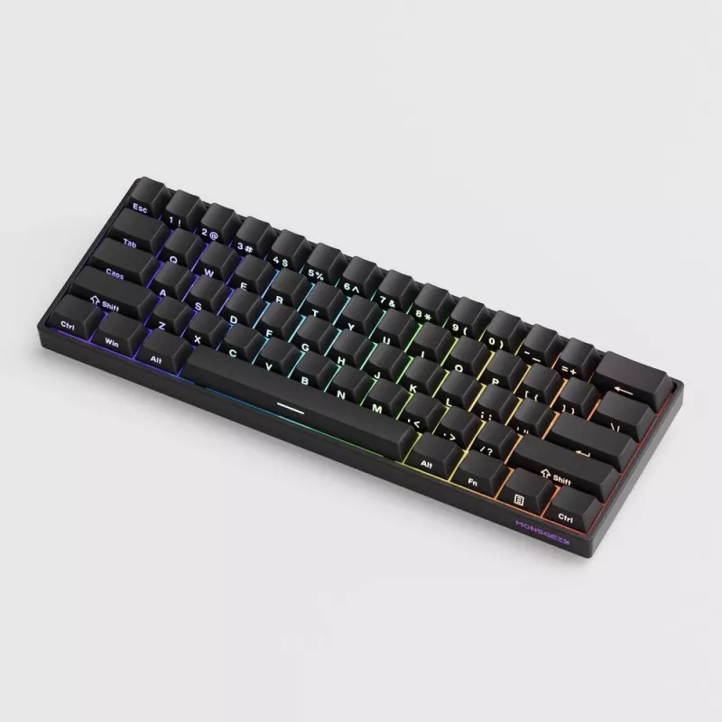 Akko FUN60 PRO mehaaniline klaviatuur USB-C must 61 klahviga
