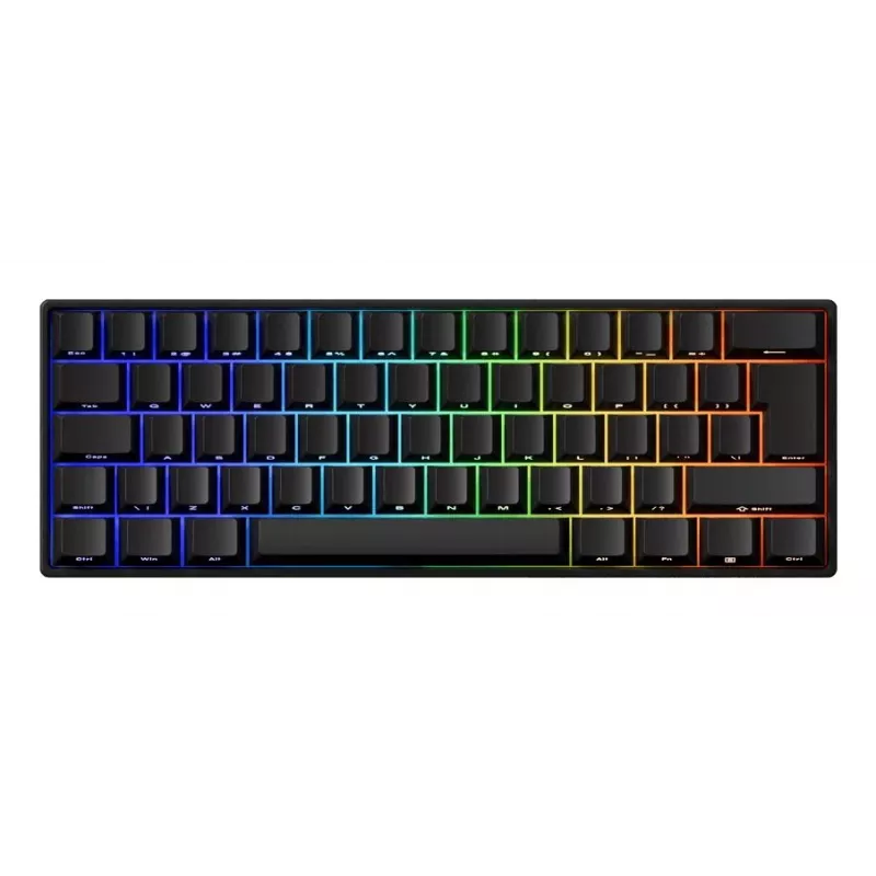 Akko FUN60 PRO mehaaniline klaviatuur USB-C must 61 klahviga
