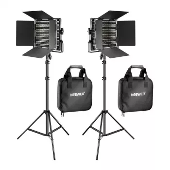 NEEWER 660 Bi-Color LED Video Light Kit (2 Lampid, 40W, 3200-5600K)