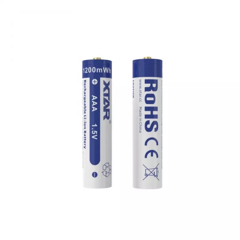 XTAR AAA 1.5V 750mAh laetav liitiumioonaku (4-pakk) kaitsega