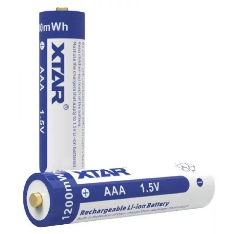XTAR AAA 1.5V 750mAh laetav liitiumioonaku (4-pakk) kaitsega