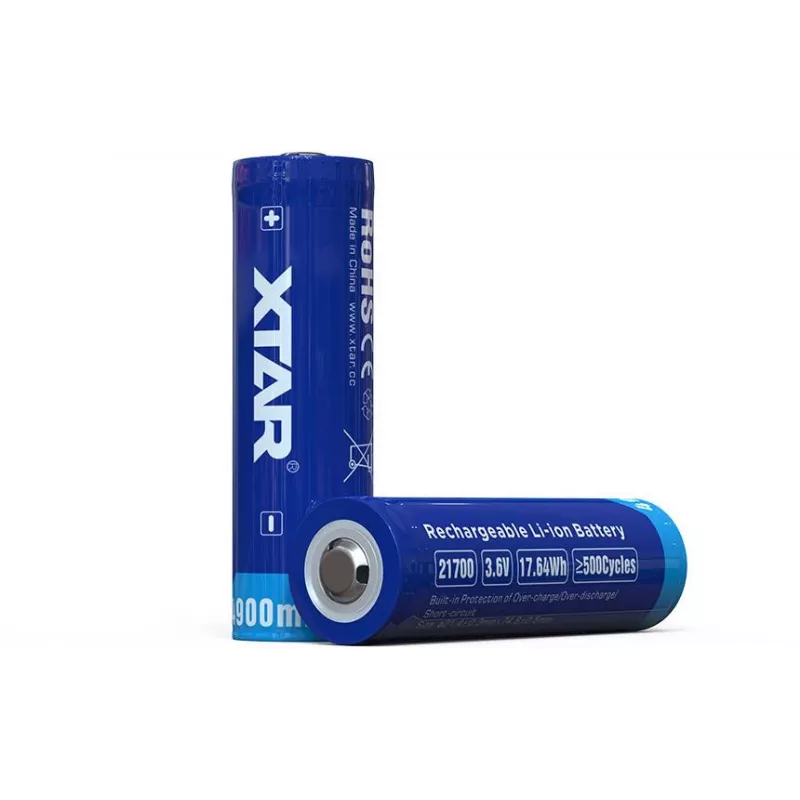XTAR 21700 Li-Ion 3.7V 4900mAh Kaitstud Aku (1 tk)