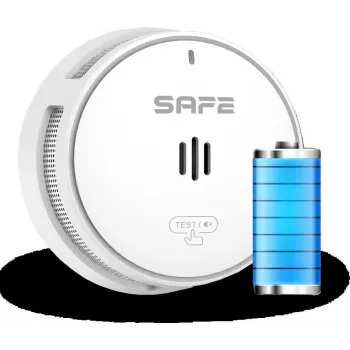 SAFE 10Y30-PRO Fotoelektriline Suitsuandur 10-aastase Patareiga, Valge