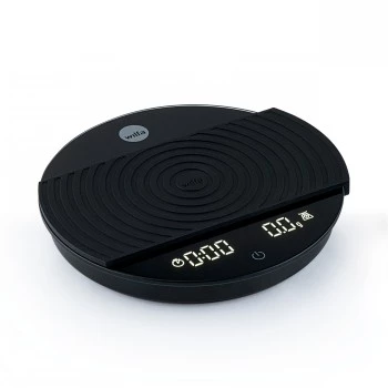 WILFA UNIFORM COFFEE SCALE - Digitaalne kohvikaal taimeriga, Bluetooth, 2000g mahutavus, 0,1g täpsus, must