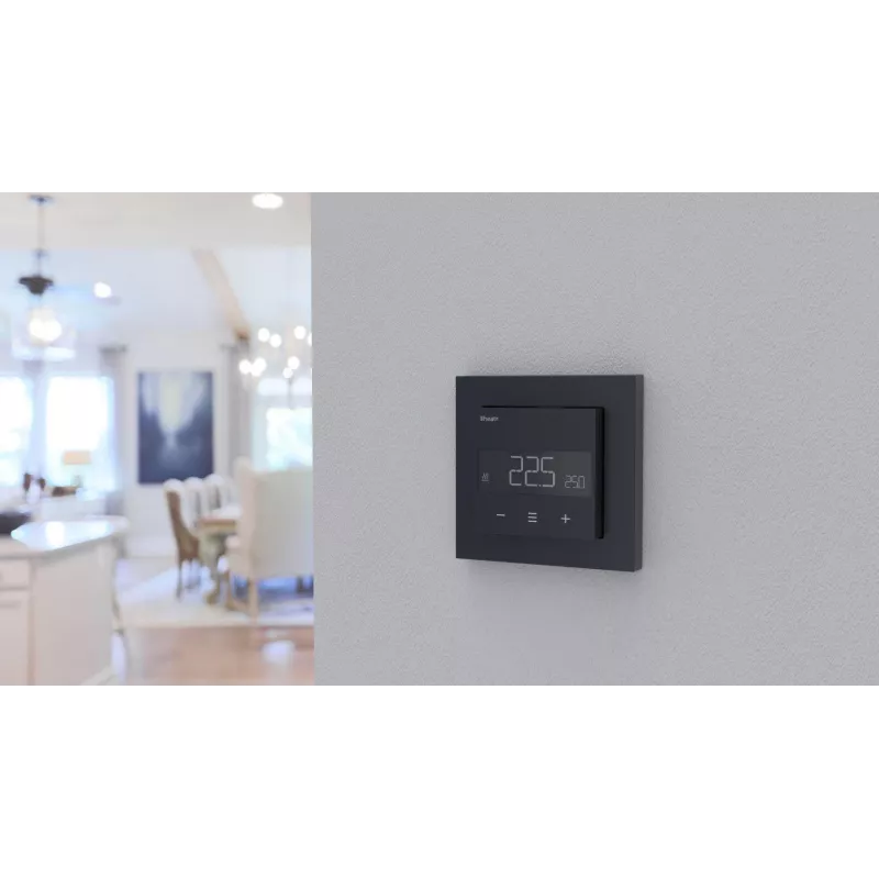 HEATIT WiFi6 Black Matt Wi-Fi Termostaat 3600W 16A